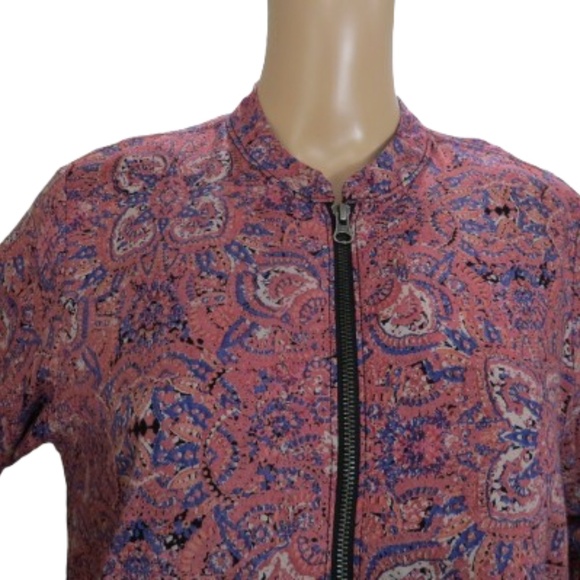 Free People Paisley Zip Up Jacket - Picture 2 of 7